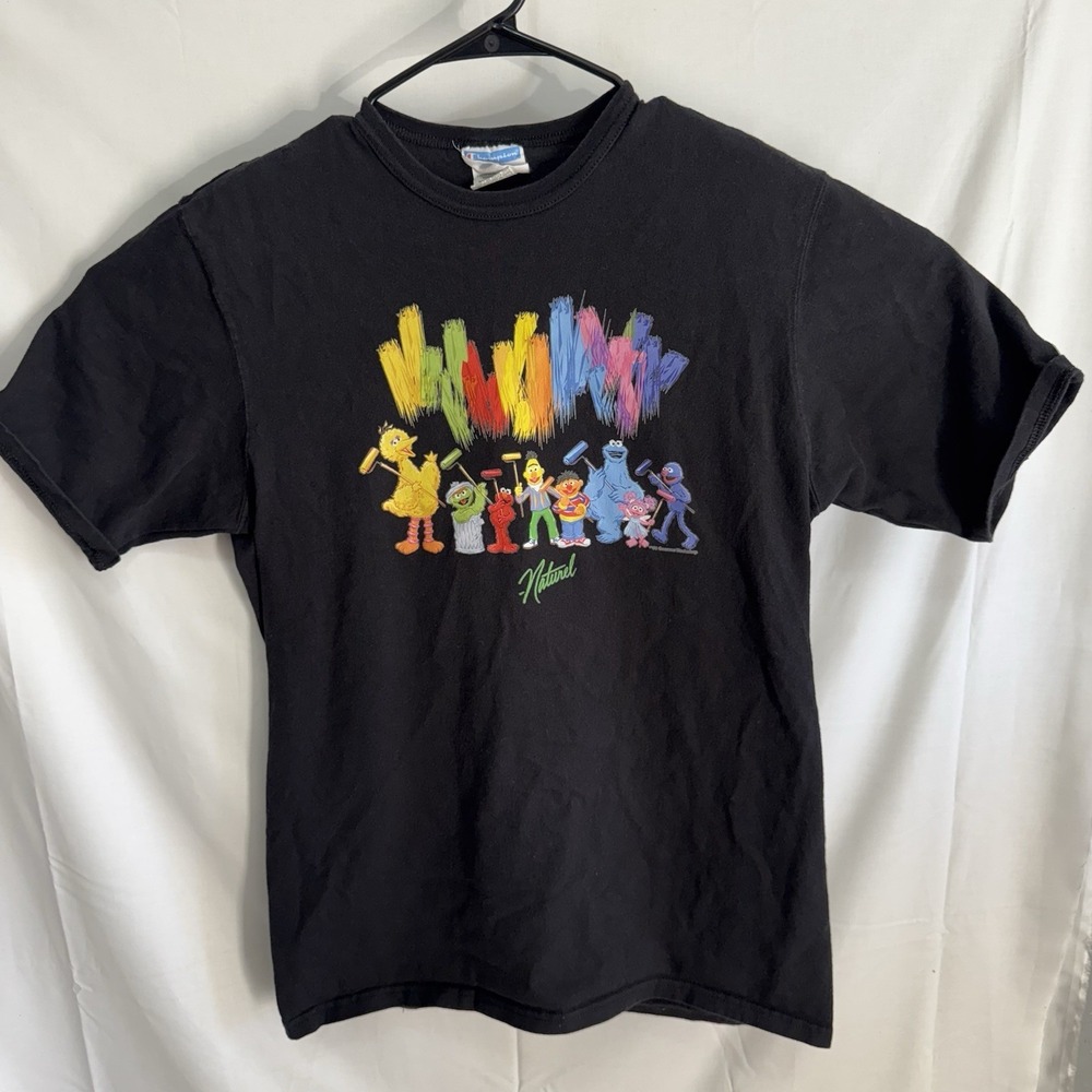 Vintage Champion X Sesame Street 90's Short Sleeve T-shirt Large Y2K